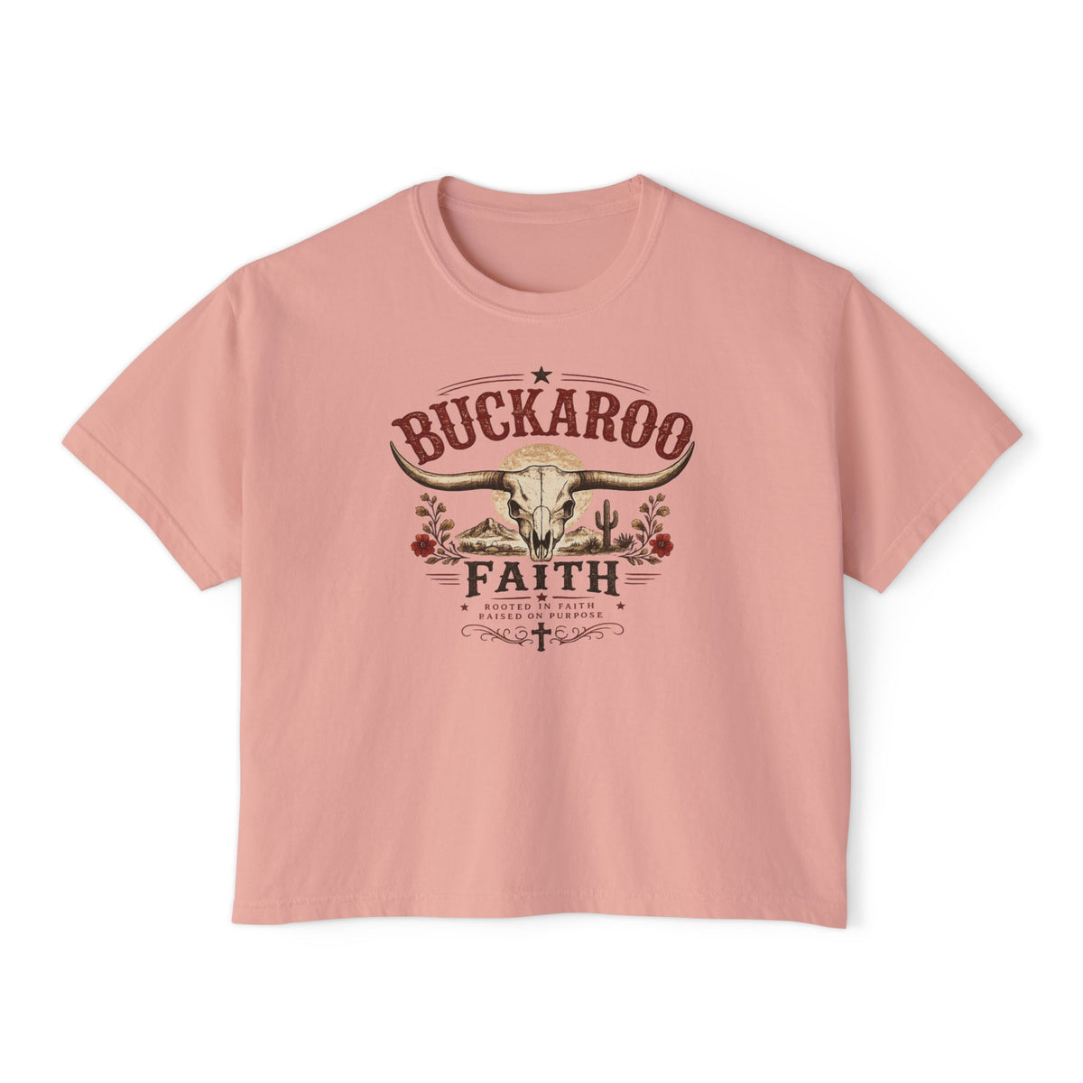 Buckaroo Faith Skull Women's Boxy Tee