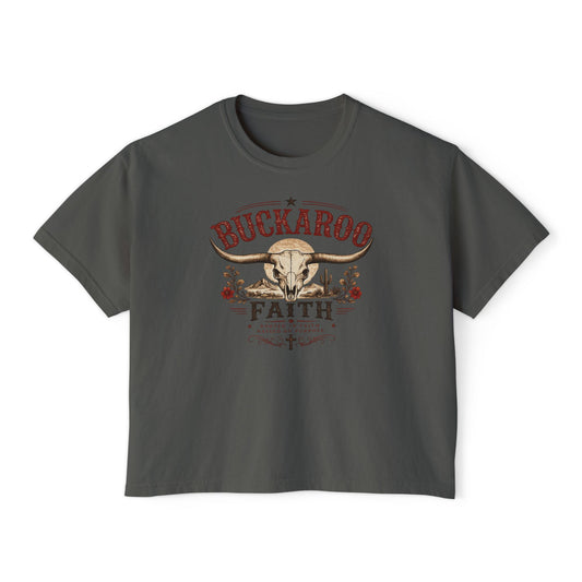 Buckaroo Faith Skull Women's Boxy Tee
