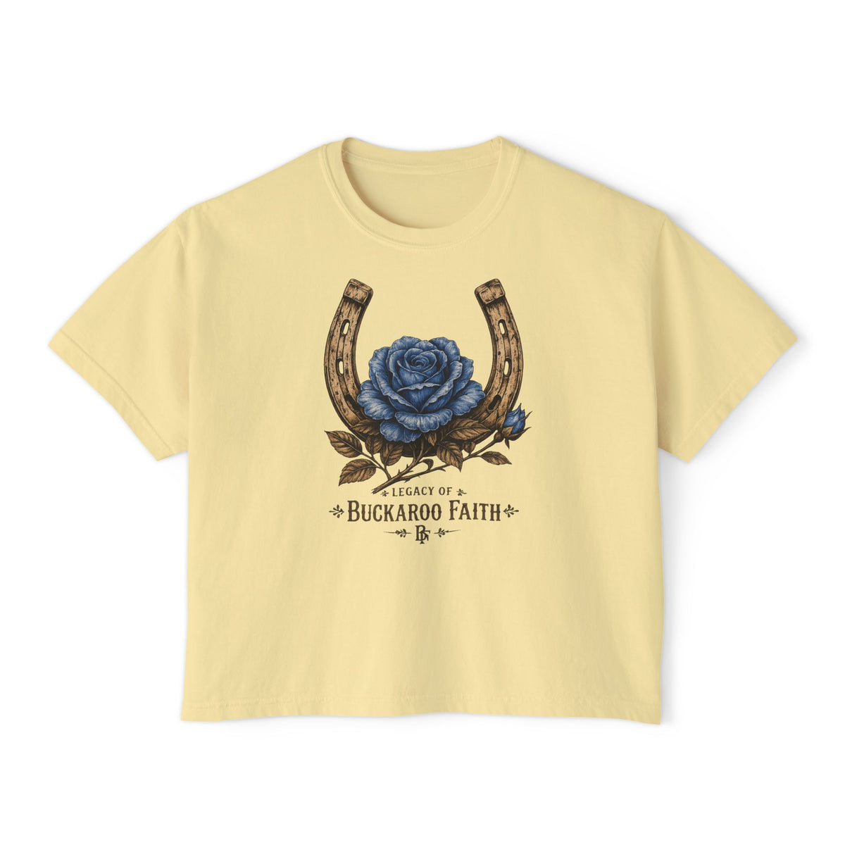 Buckaroo Faith Horseshoe Women's Boxy Tee