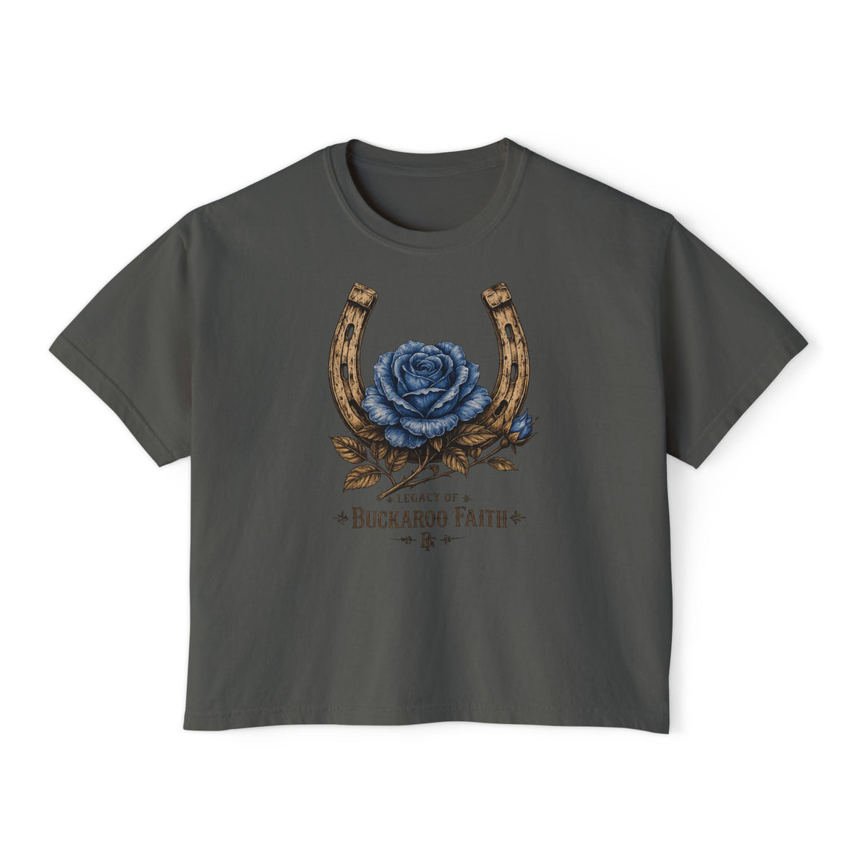 Buckaroo Faith Horseshoe Women's Boxy Tee