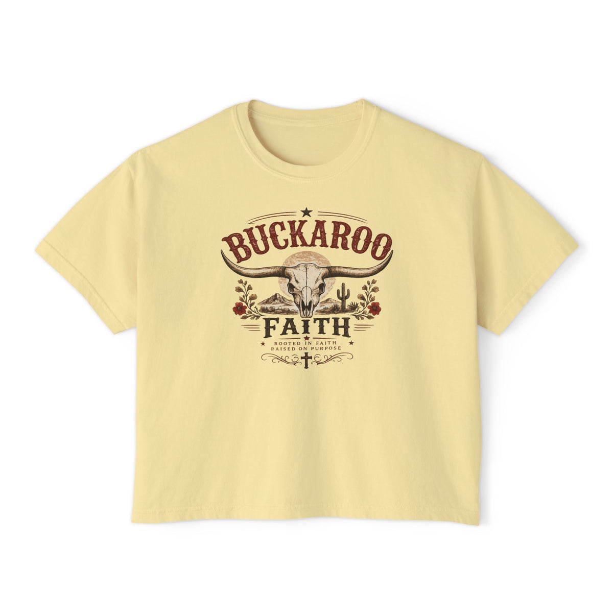 Buckaroo Faith Skull Women's Boxy Tee